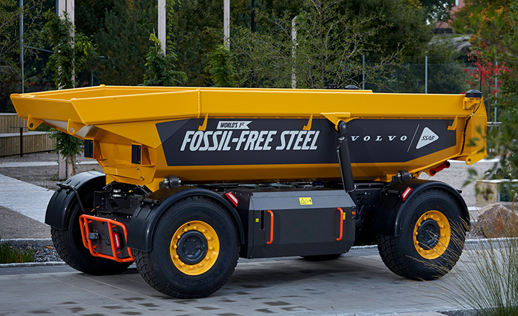 VOLVO, DÜNYANIN İLK YENİLENEBİLİR ENERJİYLE ÜRETİLMİŞ ÇELİKTEN ÜRETİLEN MAKİNASINI PİYASAYA SÜRDÜ!